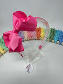 4 Inch Headband - Hot Pink