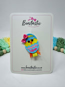 Novelty Bow - Blue Easter Chick
