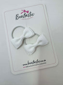 1.75 Inch Bow Thin Elastic - White - 2 Pack
