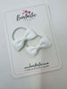 1.75 Inch Bow Thin Elastic - White - 2 Pack