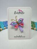Butterfly Bow - Light Orchid, Pink & Light Blue