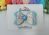 3.5 Inch Glitter Bow - Snowflake