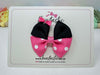 3.5 Inch Polka Dot Bow - Pink & Black