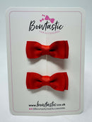 1.75 Inch Bow - Mandarin Orange - 2 Pack