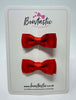 1.75 Inch Bow - Mandarin Orange - 2 Pack