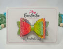 3.5 inch Glitter Bow - Bright