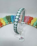 Alice Band - Green & White Gingham