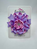 4 Inch Flower Bow - Light Orchid & Tulip