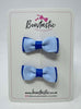 1.75 Inch Bow - Bluebell & Royal Blue - 2 Pack