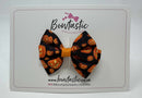3 Inch Bow - Orange & Black Pumpkin