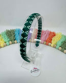 Alice Band - Hunter Green & Green Gingham