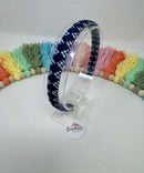 Alice Band - Navy & Navy Gingham
