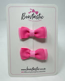 1.75 Inch Bows - Hot Pink & Geranium Pink - 2 Pack