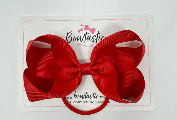 4.5 Inch Bow Bobble - Red