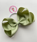 4.5 Inch Bow Bobble - Spring Moss
