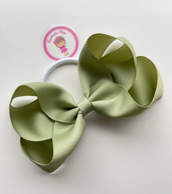 4.5 Inch Bow Bobble - Spring Moss