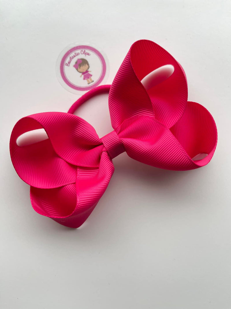 4.5 Inch Bow Bobble - Virtual Pink