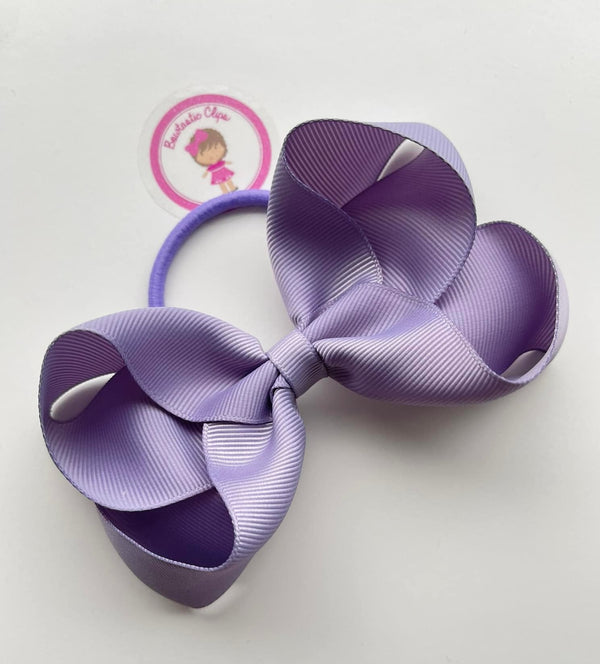 4.5 Inch Bow Bobble - Thistle