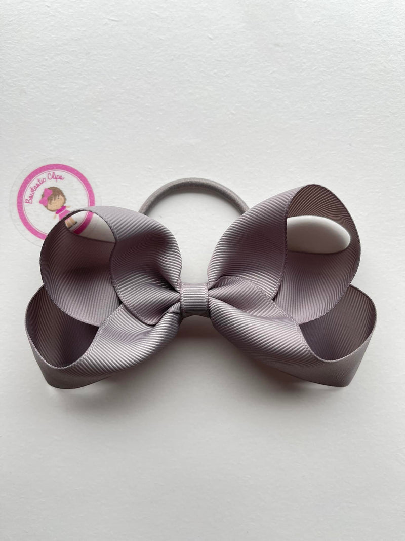 4.5 Inch Bow Bobble - Silver