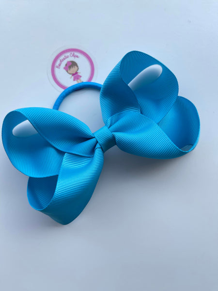 4.5 Inch Bow Bobble - Turquoise