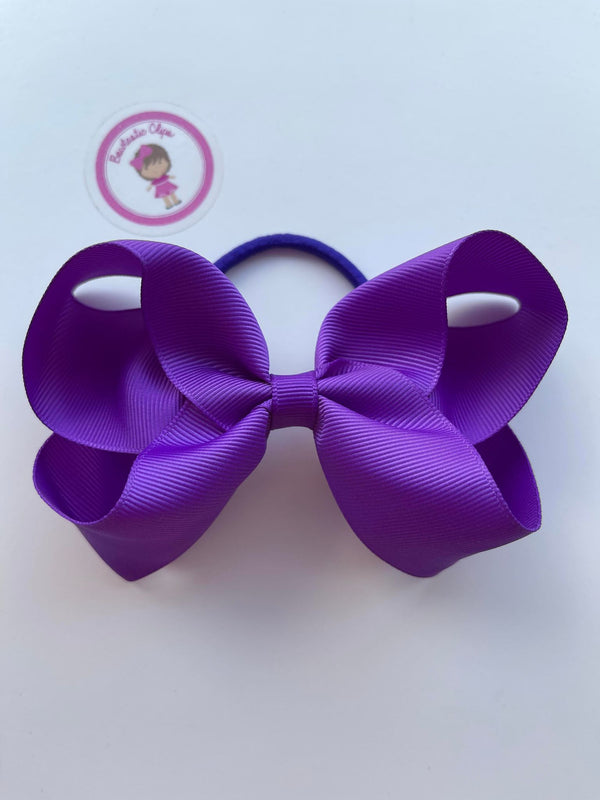 4.5 Inch Bow Bobble - Purple
