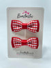 1.75 Inch Bow - Red Gingham - 2 Pack