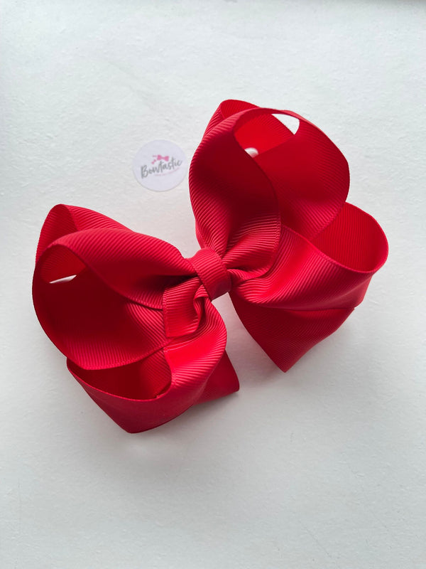 5 Inch Double Bow - Red