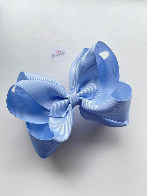 5 Inch Double Bow - Bluebell