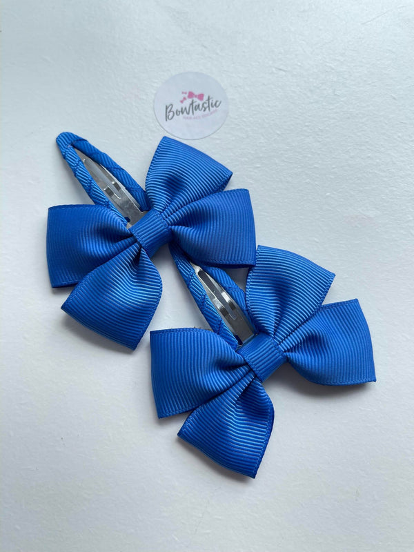 2.5 Inch Butterfly Snap Clips - Royal Blue - 2 Pack