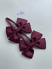 2.5 Inch Butterfly Snap Clips - Burgundy - 2 Pack
