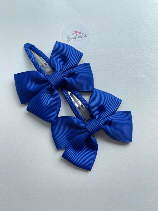 2.5 Inch Butterfly Snap Clips - Cobalt - 2 Pack