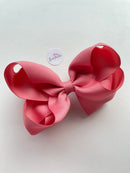 5 Inch Double Bow - Dusty Rose