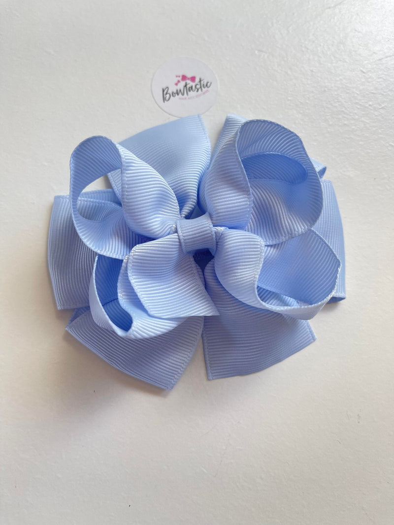 3.75 Inch Double Bow Style 2 - Bluebell