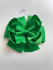 3.75 Inch Double Bow Style 2 - Emerald Green