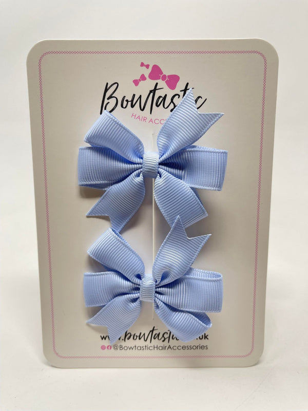 2.75 Inch Pinwheel Bow - Bluebell - 2 Pack