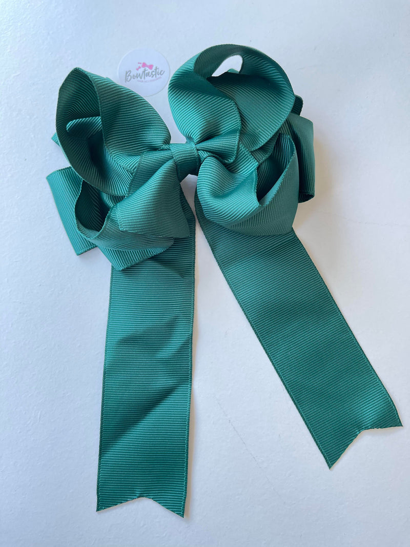 4.5 Inch Tail Bow - Hunter Green