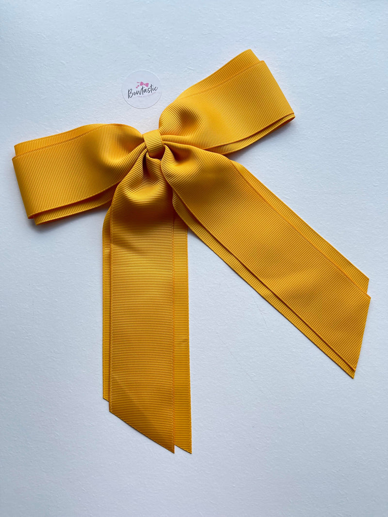 7 Inch XL Tail Bow - Dandelion