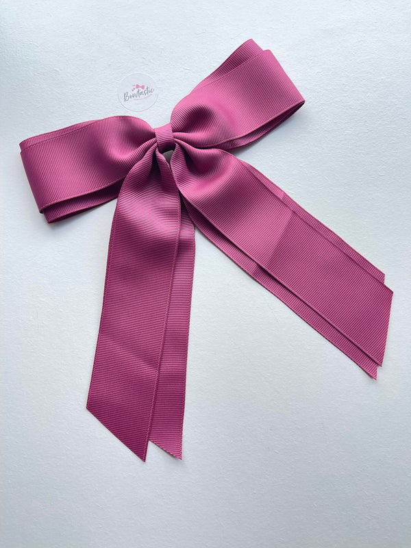 7 Inch XL Tail Bow - Victorian Rose