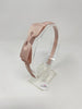 3 Inch Flat Bow Alice Band - Vanilla