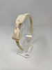 3 Inch Flat Bow Alice Band - Cream