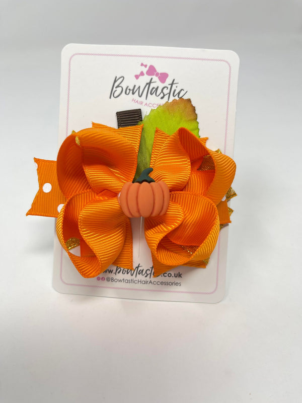 Halloween - 3 Inch Pumpkin Bow