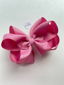 5 Inch Double Bow - Wild Rose
