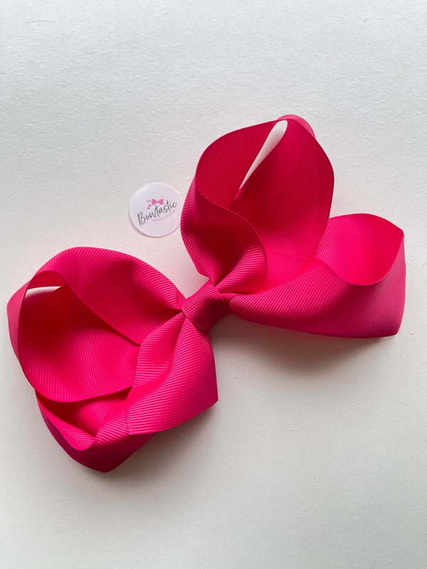 6 Inch Bow - Camellia Rose