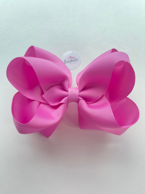 5 Inch Double Bow - Rose Bloom