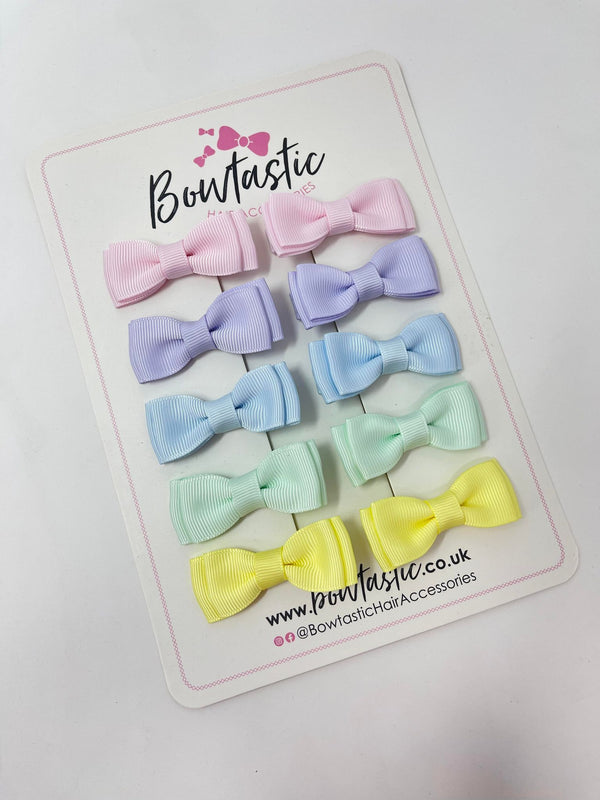 Bow Set - 1.75 Inch - Pastels - 10 Pack