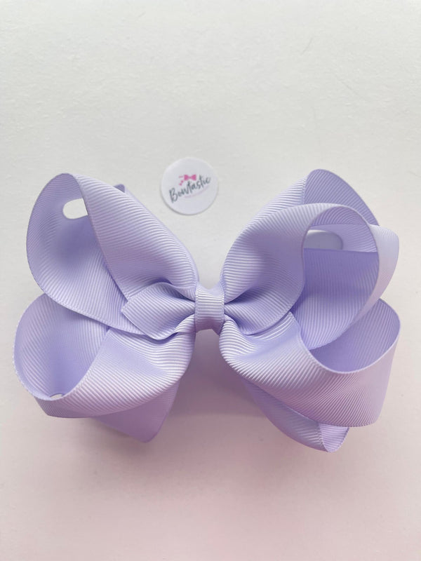 5 Inch Double Bow - Lilac Mist