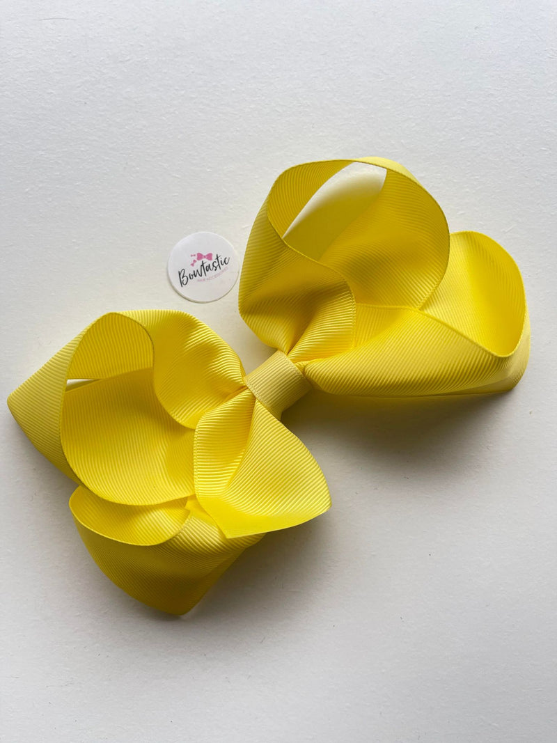 6 Inch Bow - Lemon