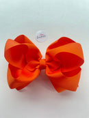 5 Inch Double Bow - Russet Orange