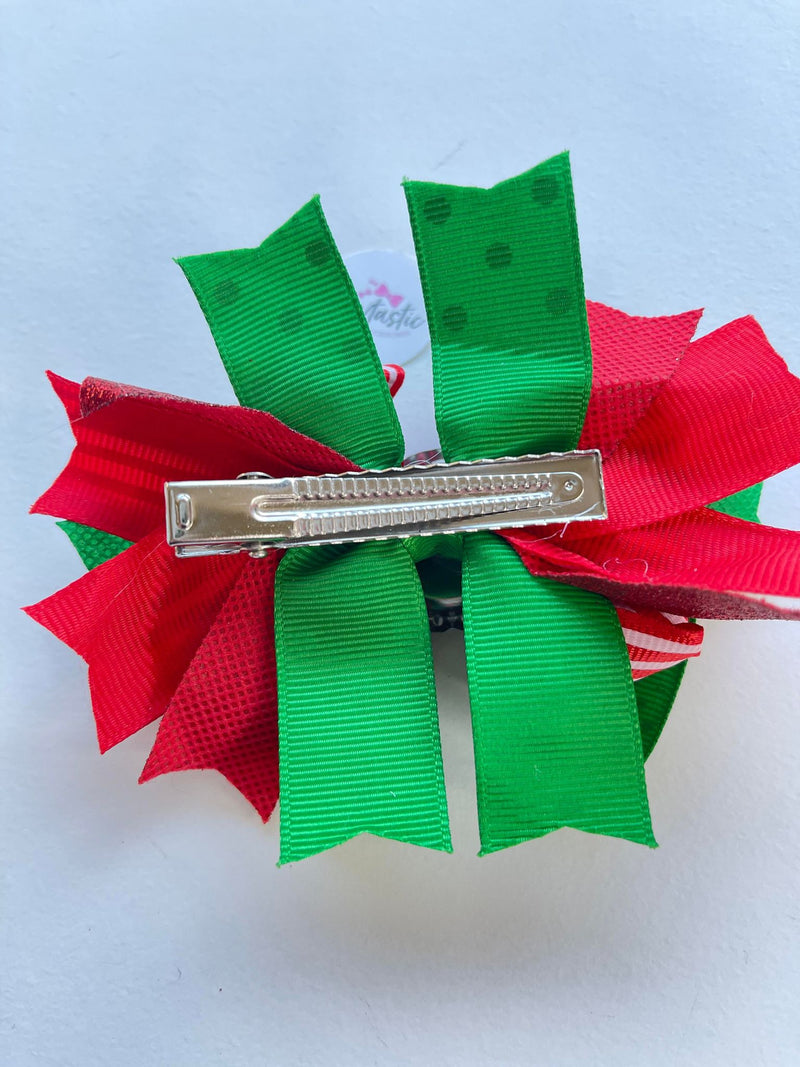 Christmas - 4.5 Inch Bottle Cap Bow - Best Present Ever *Seconds*