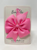 4 Inch Pinwheel Bow - Geranium Pink